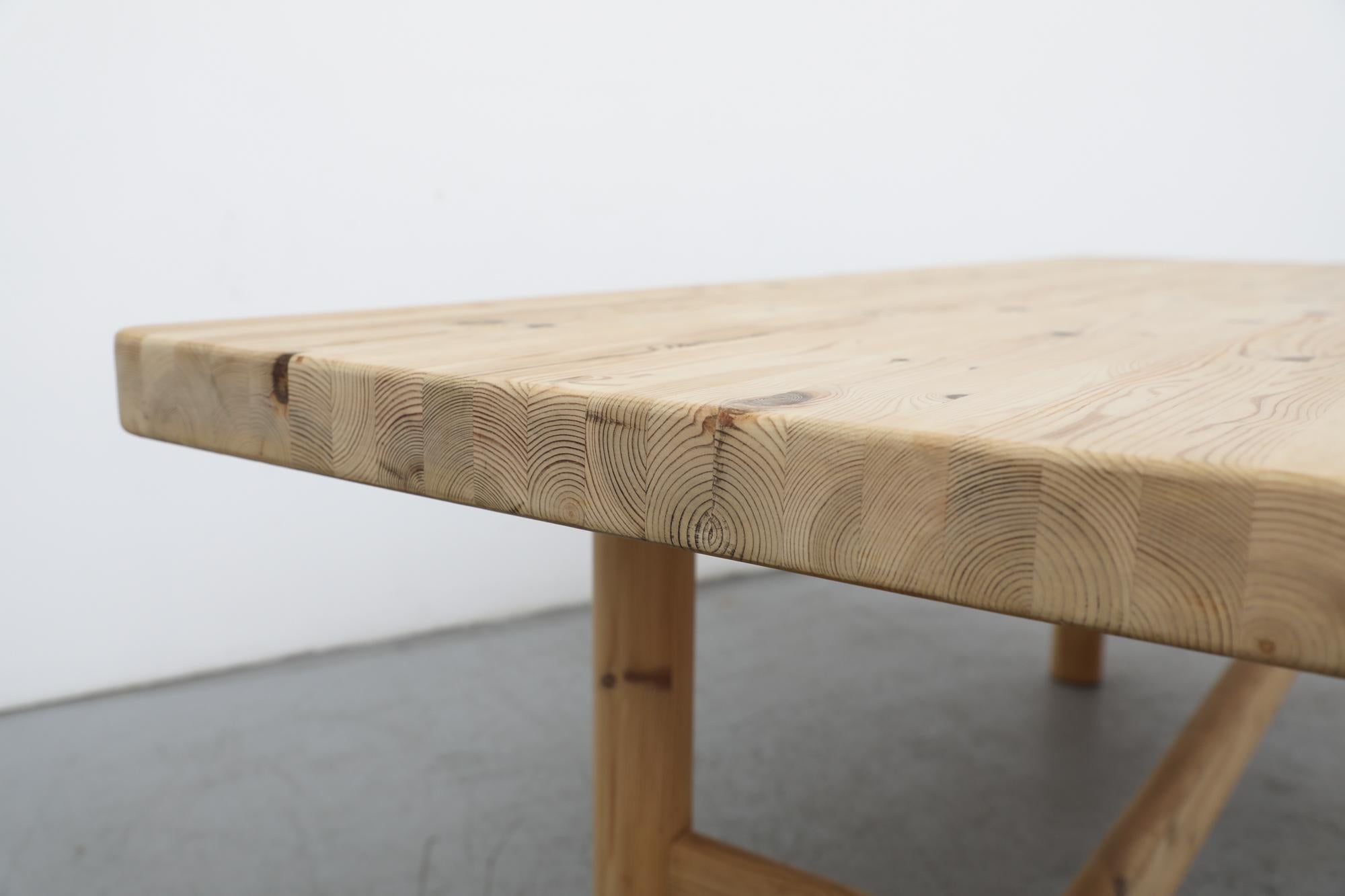 Rainer Daumiller Raw Pine Dining Table or Executive Desk 1
