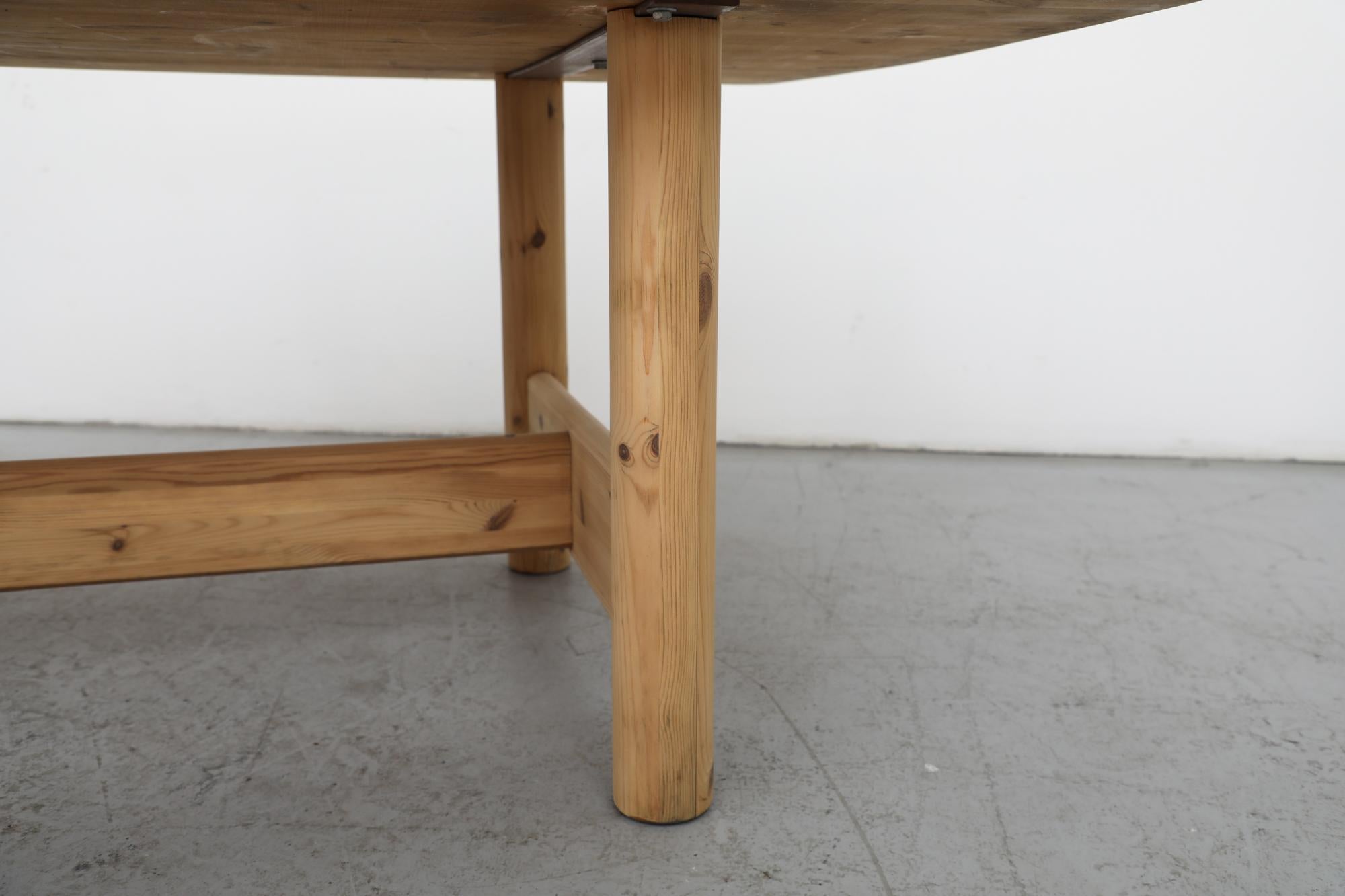 Rainer Daumiller Raw Pine Dining Table or Executive Desk 4