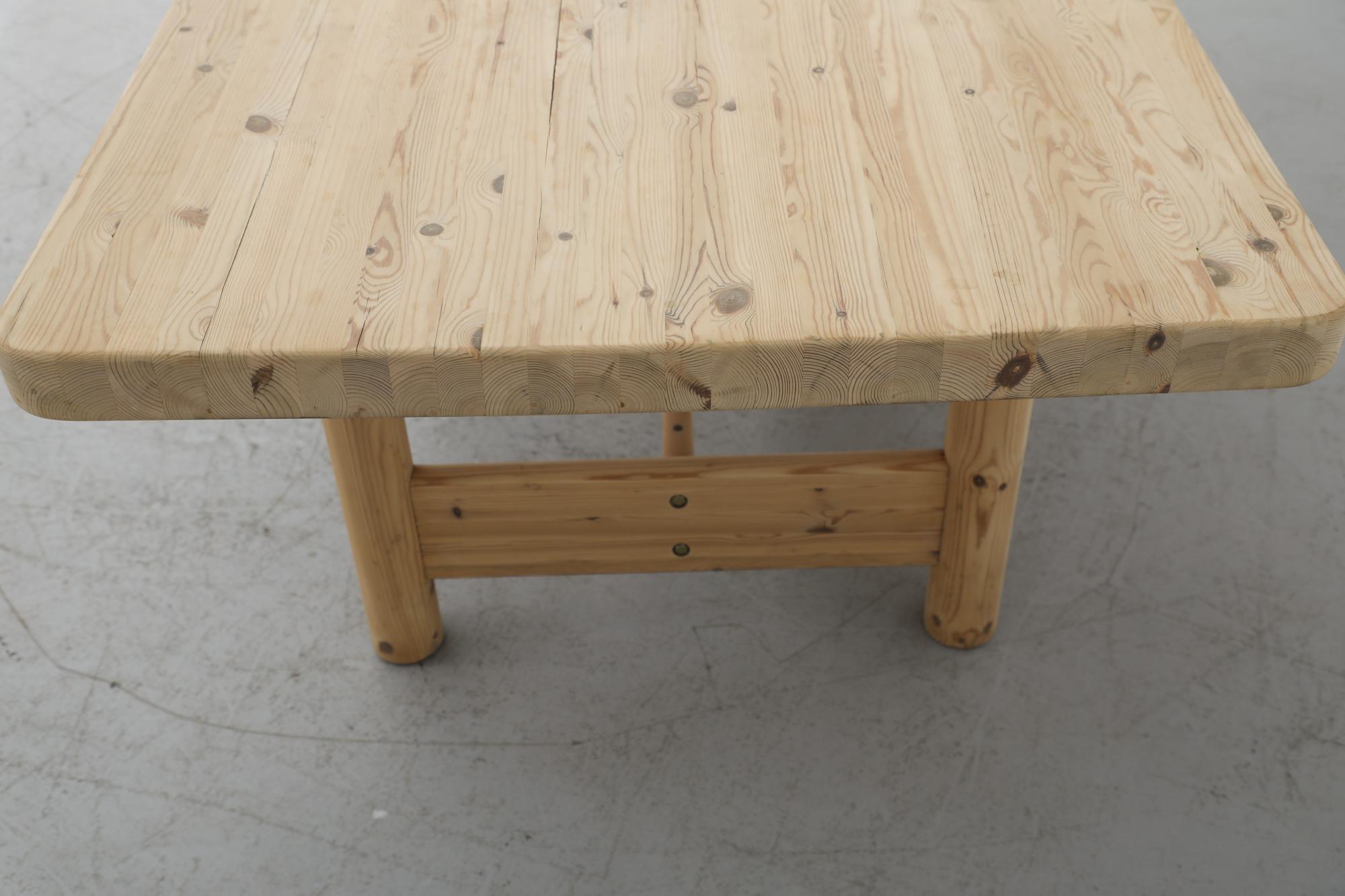 Rainer Daumiller Raw Pine Dining Table or Executive Desk 7
