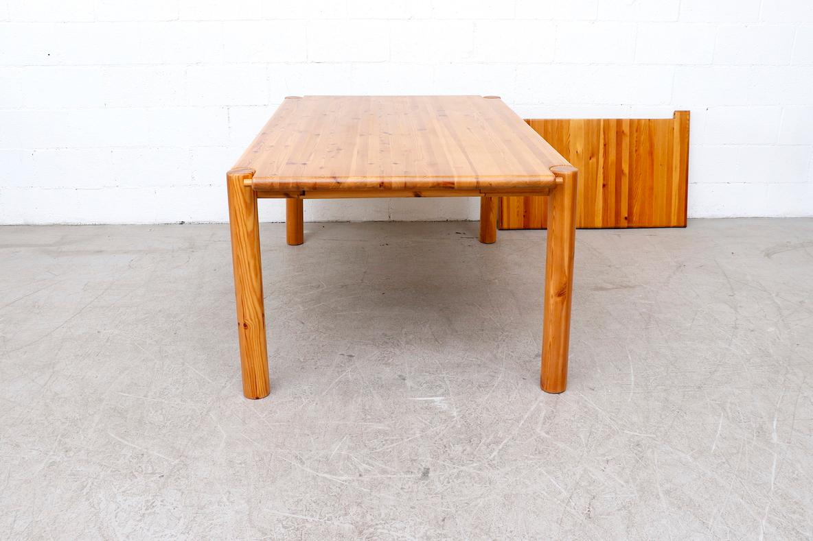 Rainer Daumiller Rectangle Pine Dining Table with One Drop Down Leaf 7