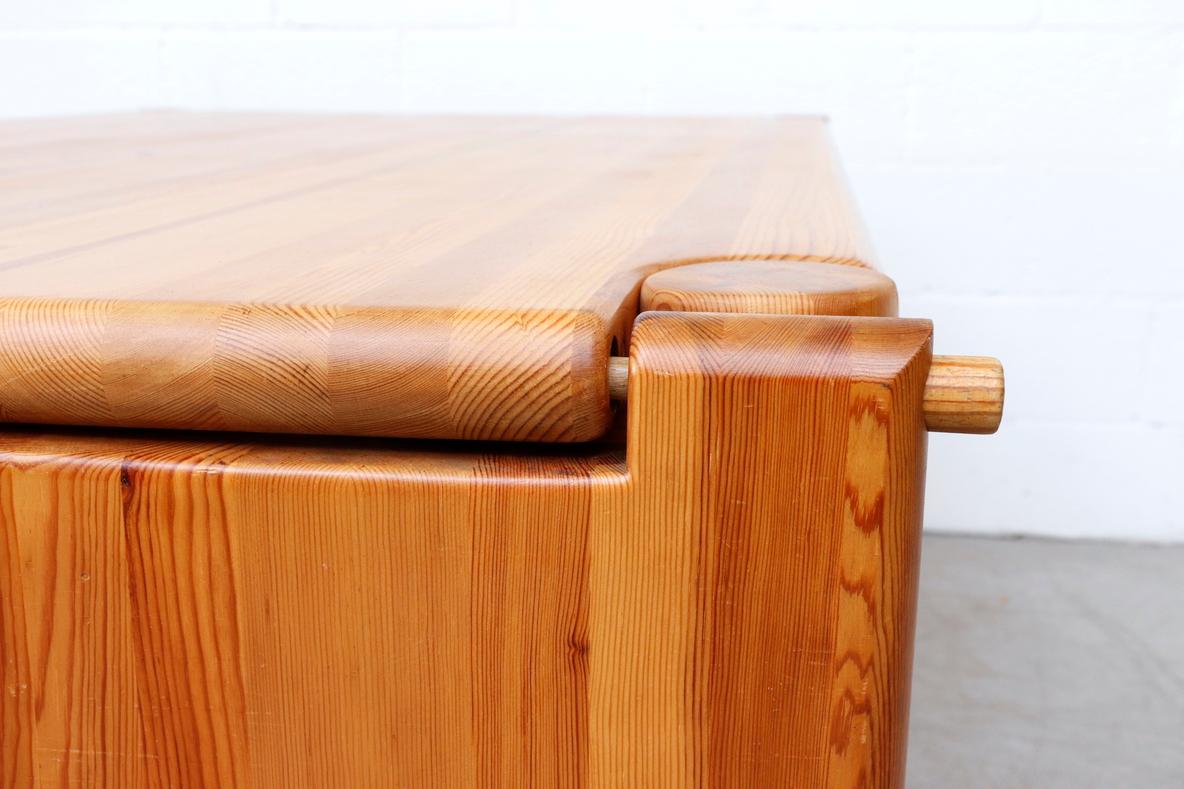 Rainer Daumiller Rectangle Pine Dining Table with One Drop Down Leaf 2