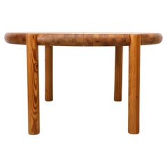Rainer Daumiller Round Pine Dining Table Without Leaf