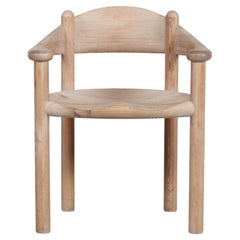Rainer Daumiller Sculptural Armchair of Solid Pine with Soap Treatment, 1970s