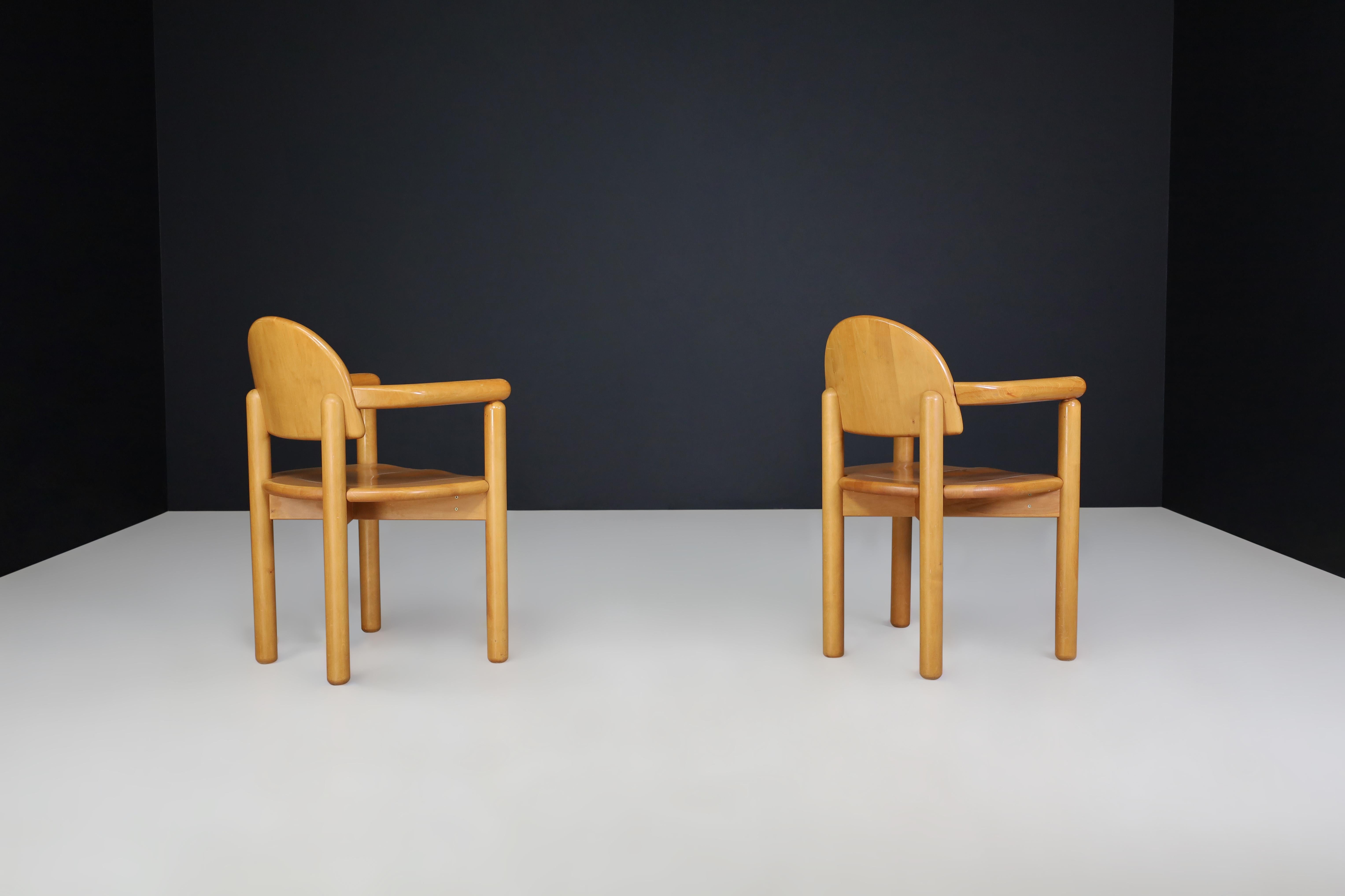 Rainer Daumiller Skulpturale Sessel aus massiver Buche, 1970er Jahre Dänisches Design (20. Jahrhundert) im Angebot