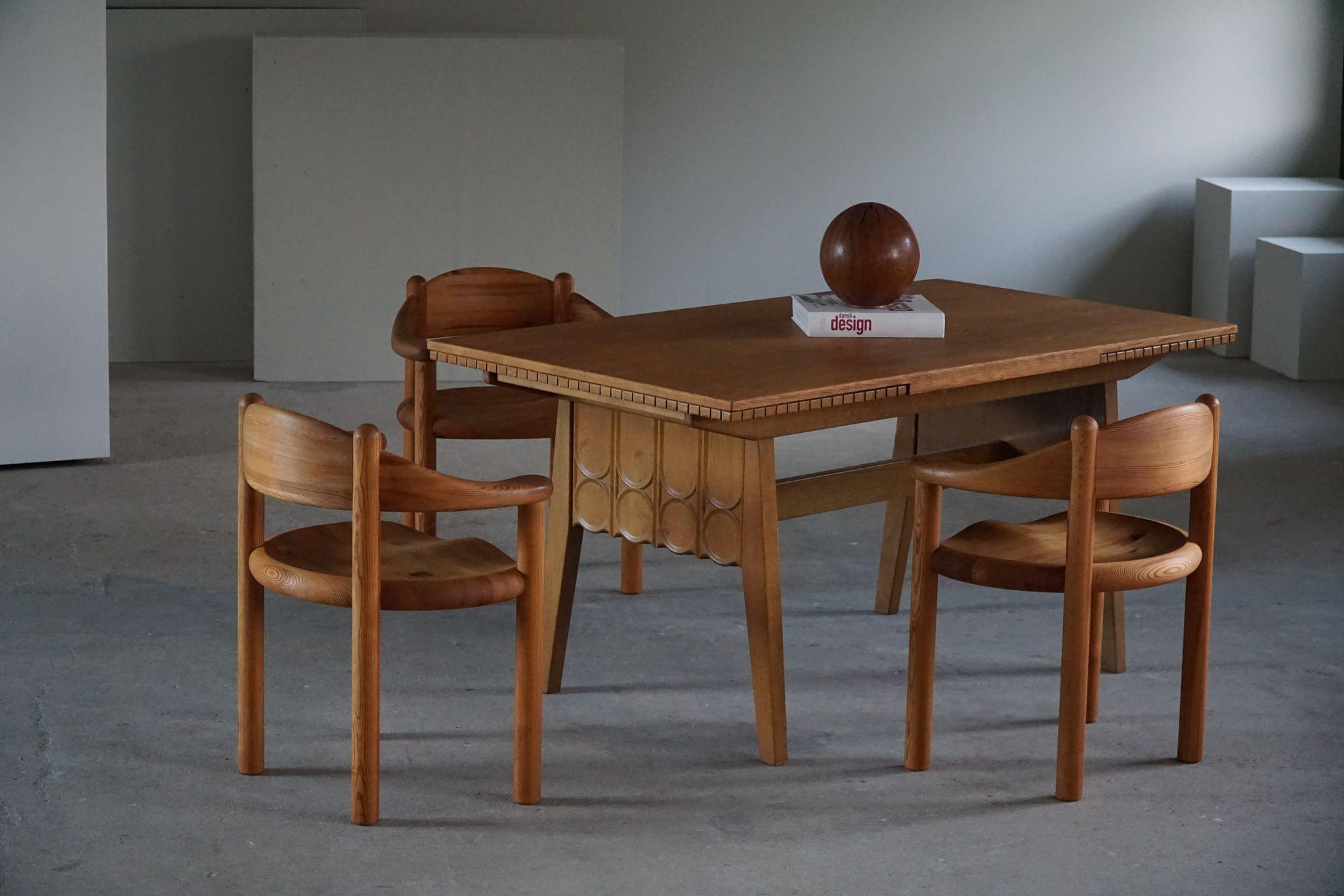 Rainer Daumiller, Set of 6 Armchairs in Solid Pine, Danish Modern Design, 1970s 1