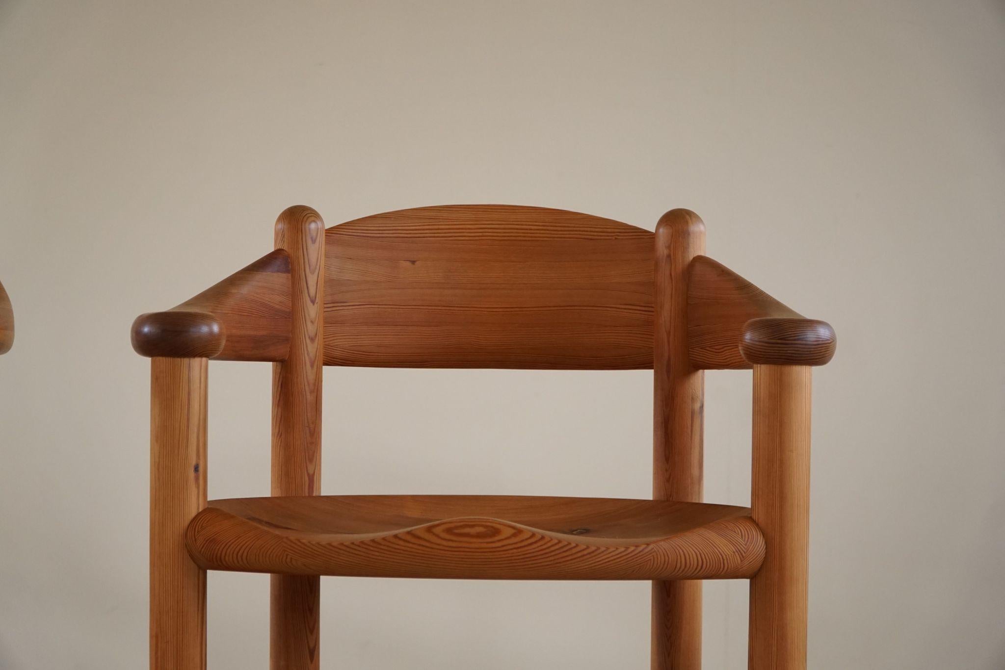 Rainer Daumiller, Set of 6 Armchairs in Solid Pine, Danish Modern Design, 1970s 3