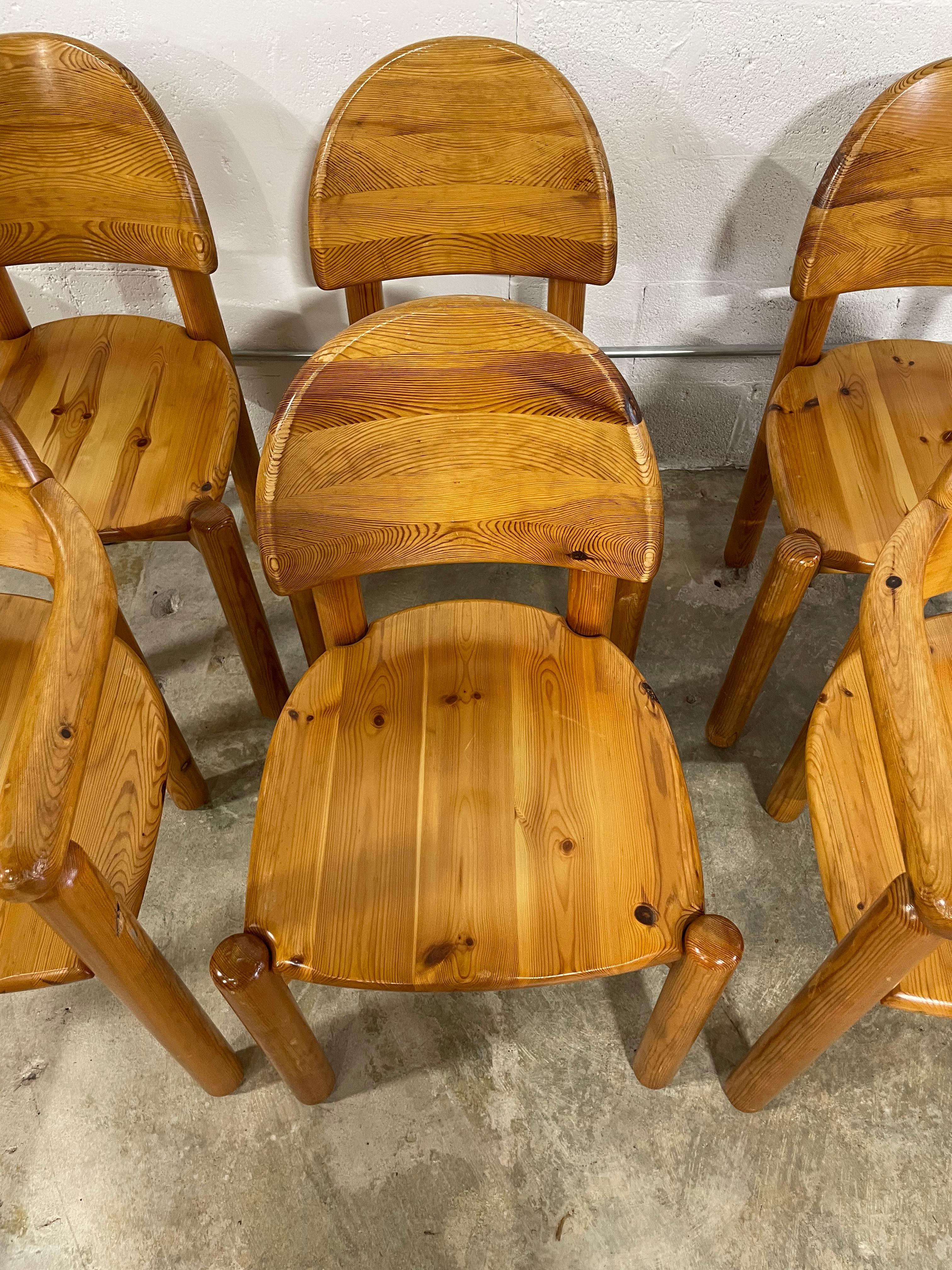 Rainer Daumiller Set of 6 Pine Chairs 4