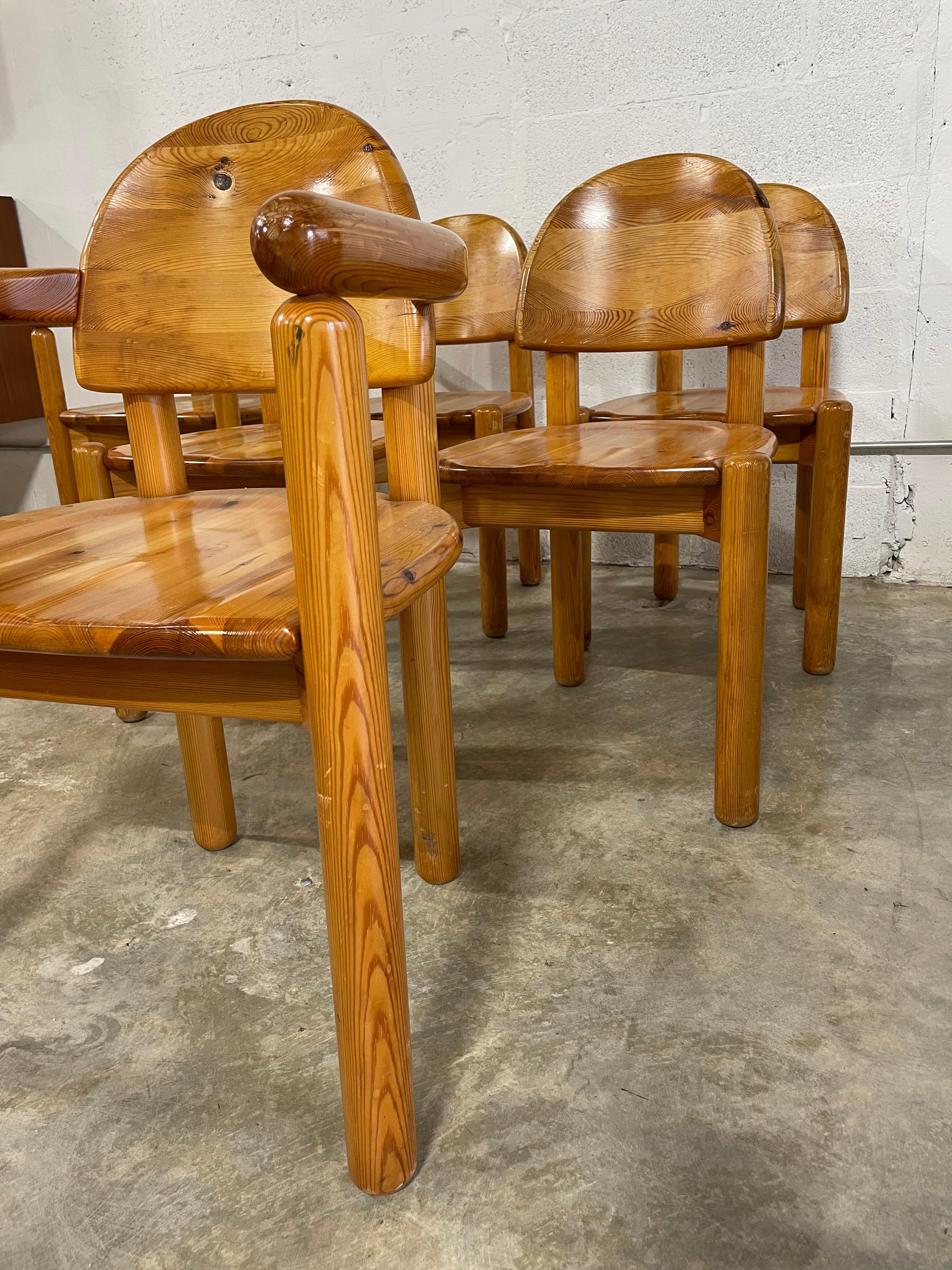 Rainer Daumiller Set of 6 Pine Chairs 6