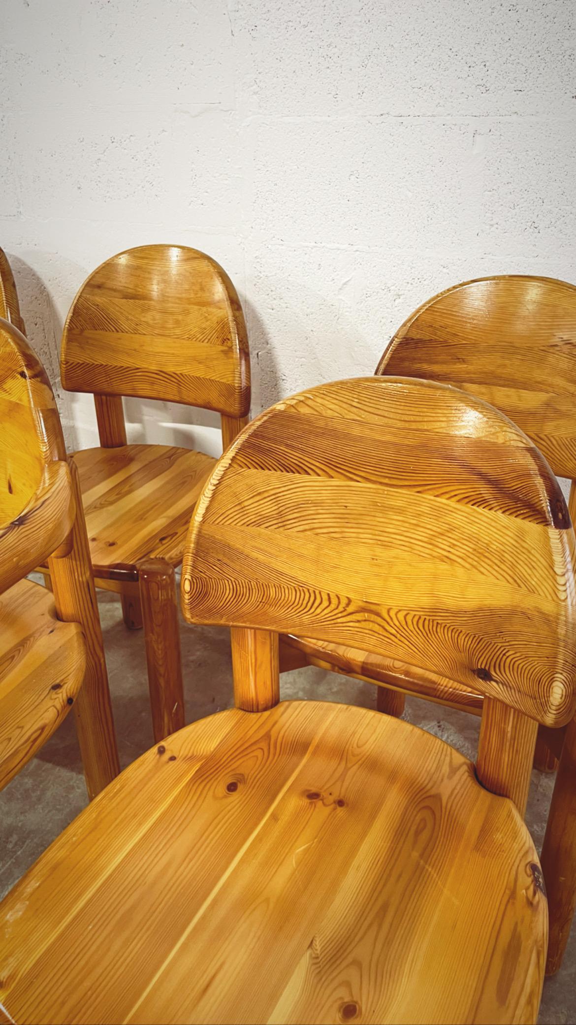 Rainer Daumiller Set of 6 Pine Chairs 7