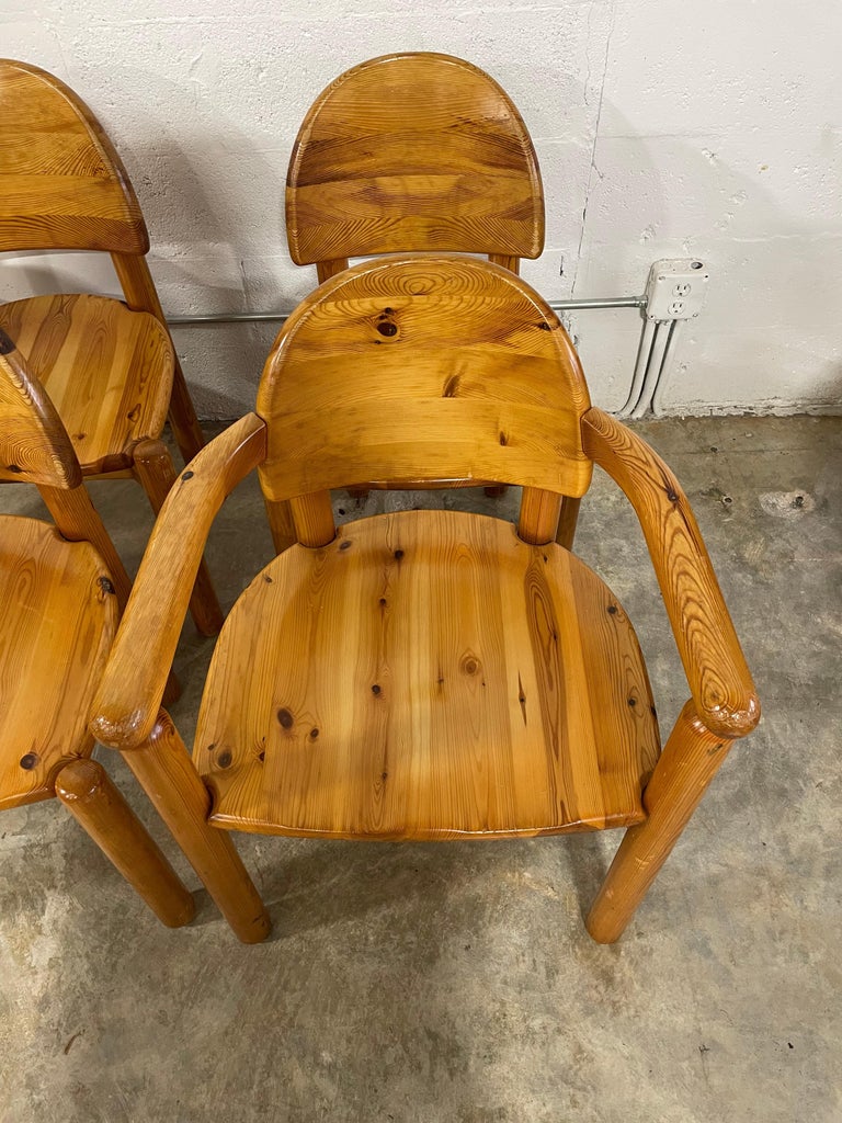 Rainer Daumiller Set of 6 Pine Chairs For Sale at 1stDibs