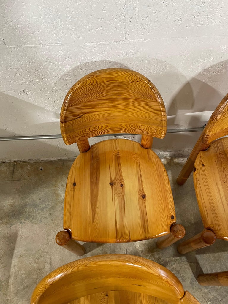 Rainer Daumiller Set of 6 Pine Chairs For Sale at 1stDibs