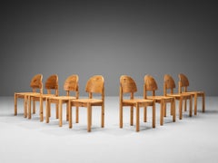 Rainer Daumiller Set of Eight Dining Chairs in Pine