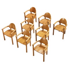 Rainer Daumiller Set of Eight Dining Chairs in Pine 