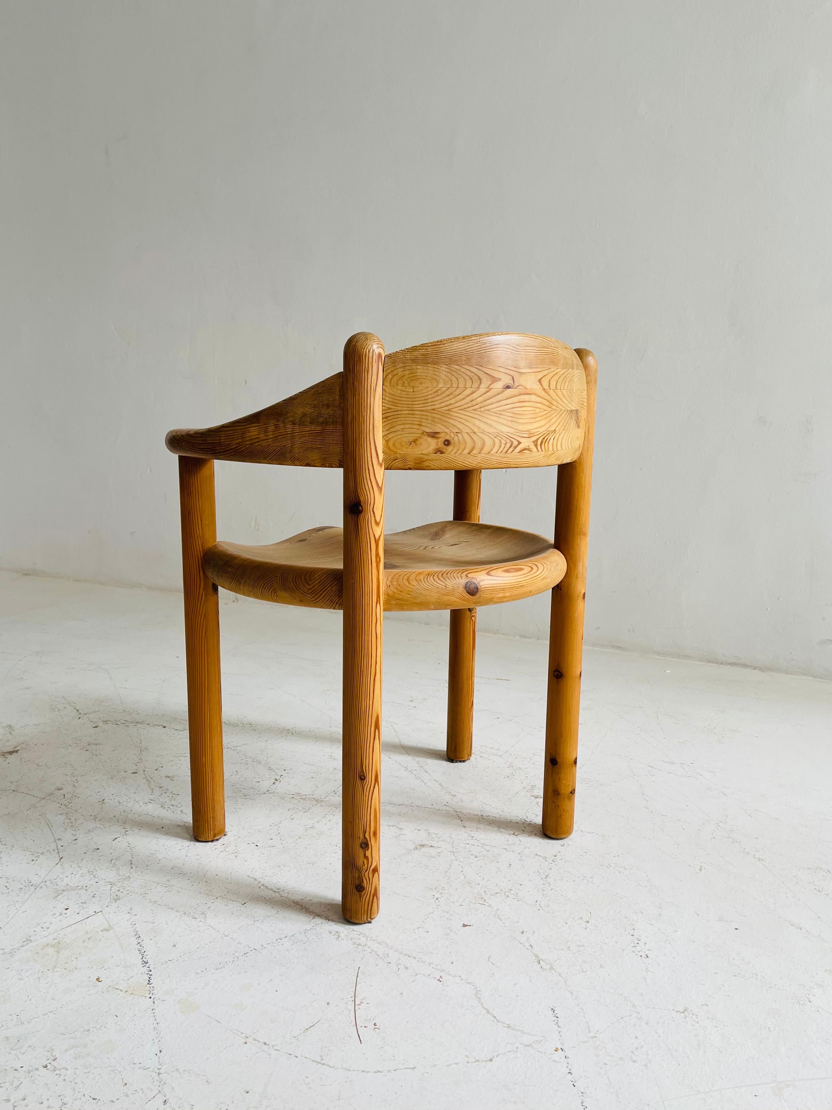 Rainer Daumiller Set of Five Pine Carver Chairs, Denmark, 1970s 4