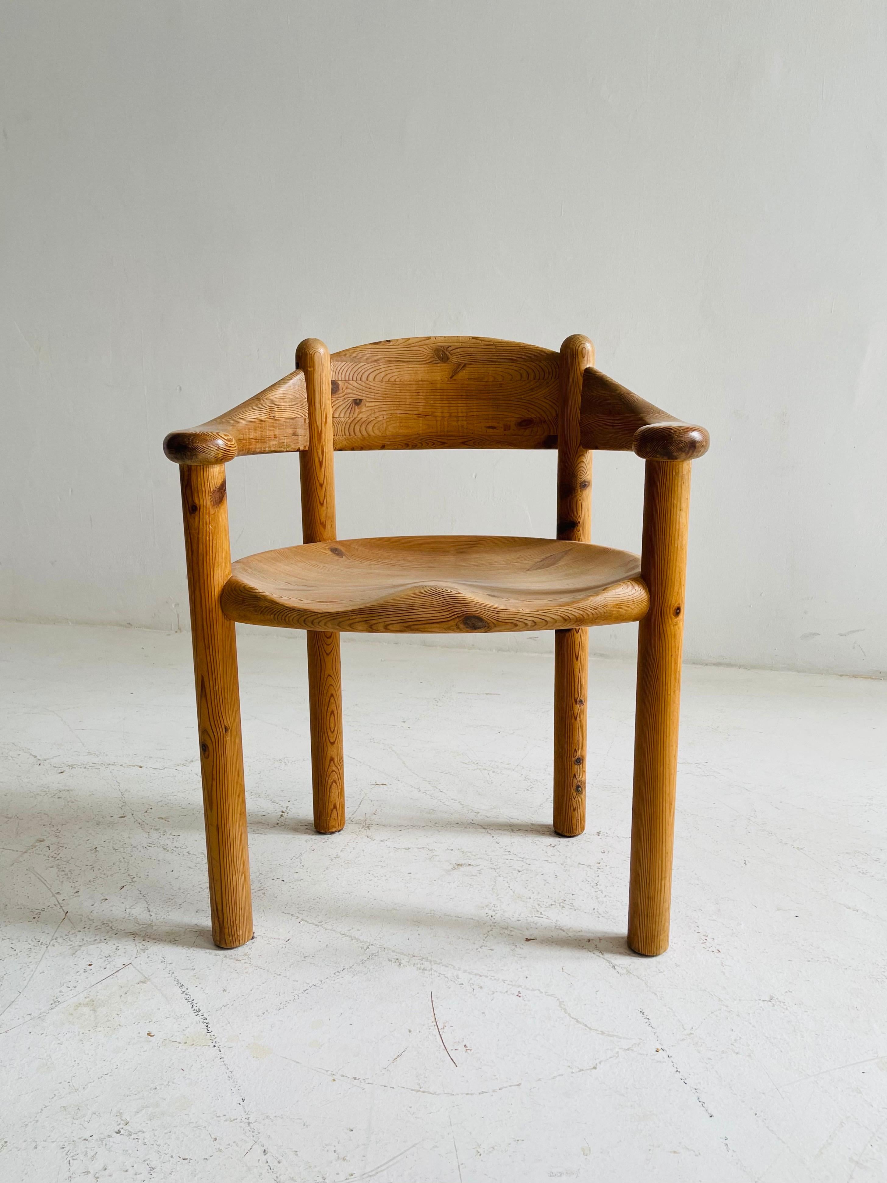 Rainer Daumiller Set of Five Pine Carver Chairs, Denmark, 1970s 2
