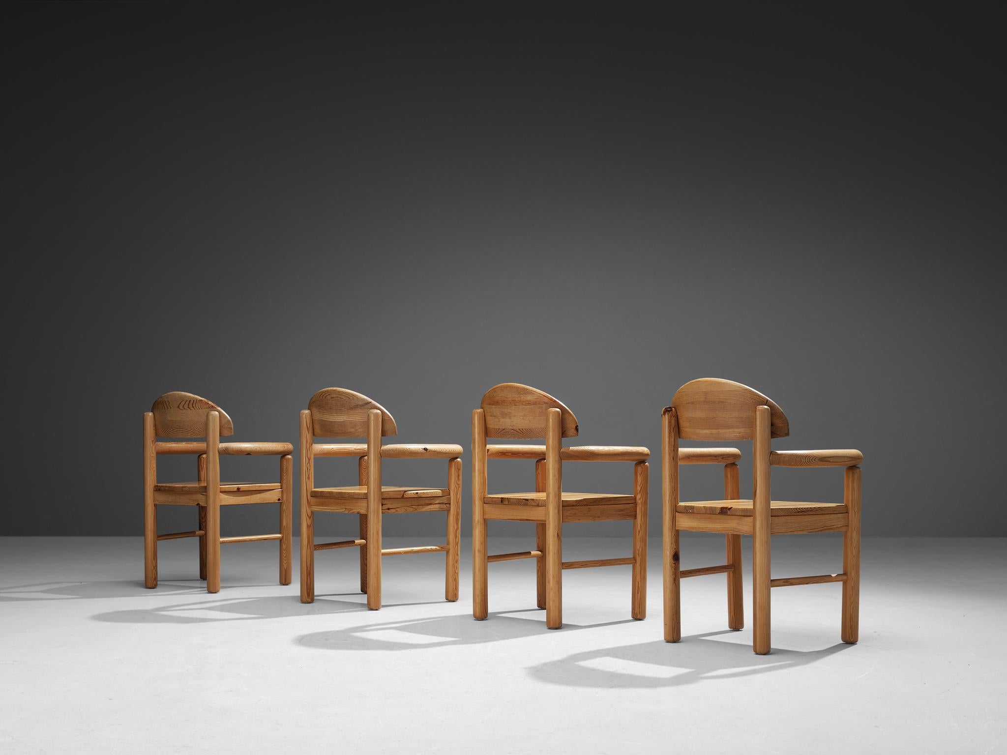 Rainer Daumiller Set of Four Armchairs in Pine 2