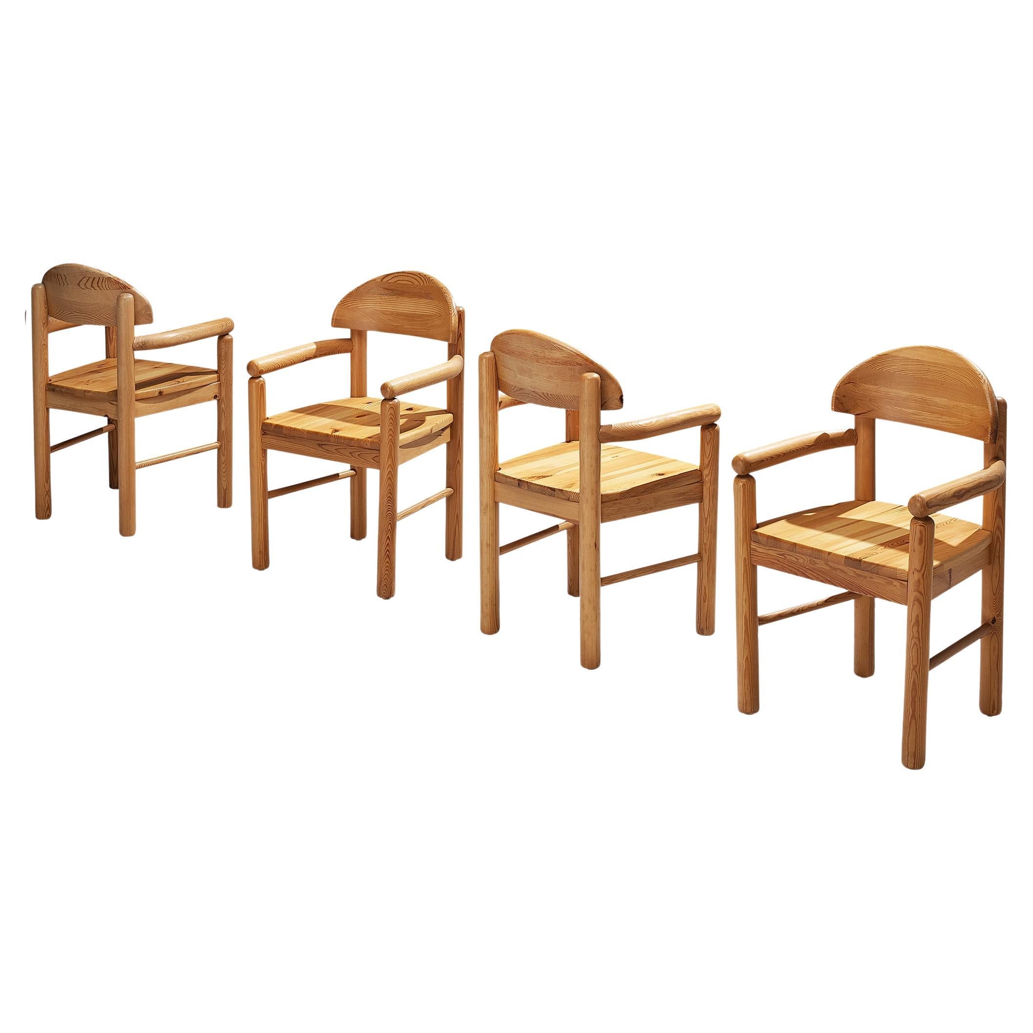 Rainer Daumiller Set of Four Armchairs in Pine