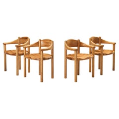 Rainer Daumiller Set of Four Armchairs in Solid Pine