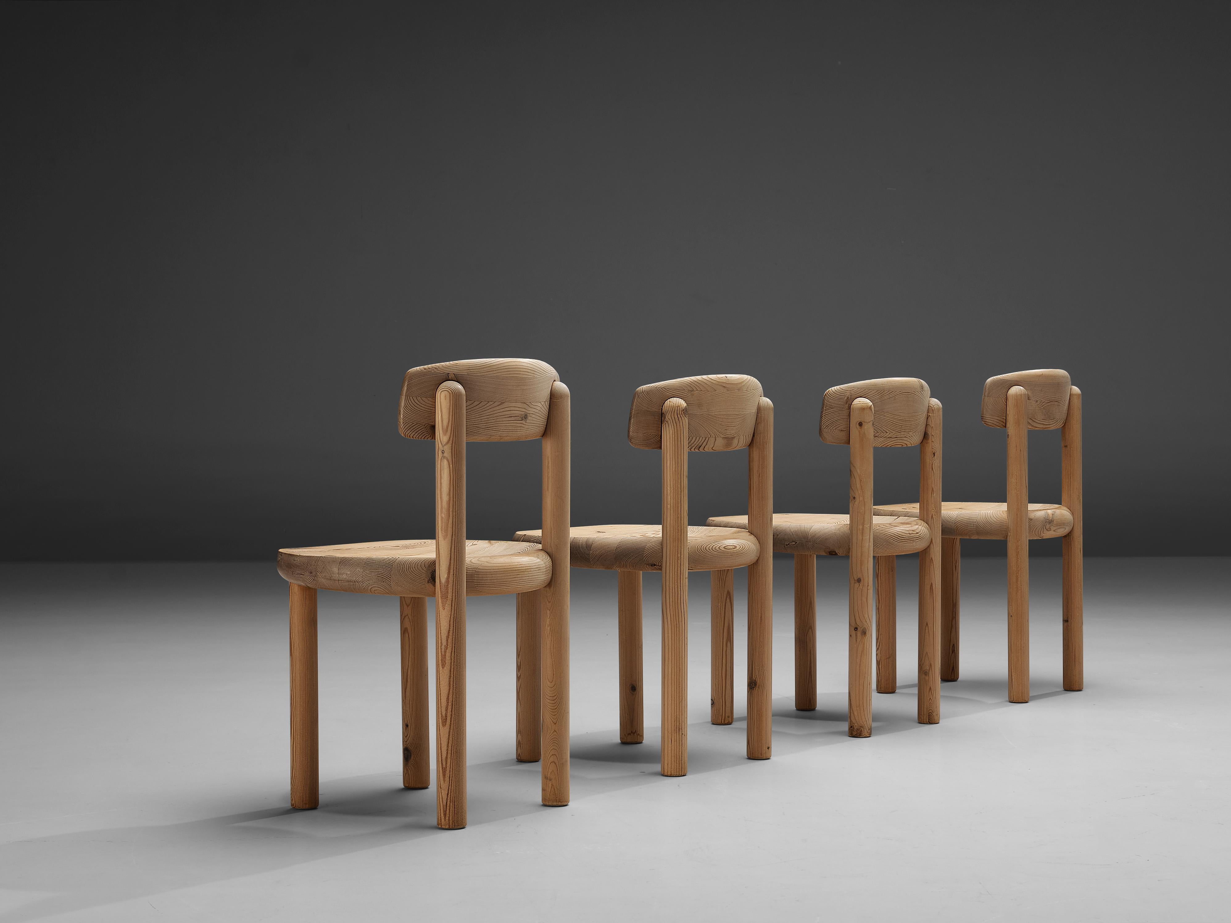 Rainer Daumiller Set of Four Dining Chairs in Pine 1