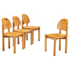 Vintage Rainer Daumiller Set of Four Dining Chairs in Pine 
