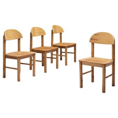 Rainer Daumiller Set of Four Dining Chairs in Solid Pine