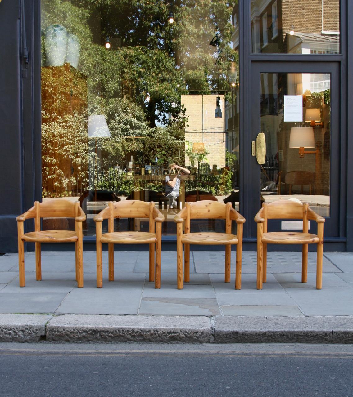 Rainer Daumiller Set of Four Pine Carver Chairs 12