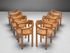 Rainer Daumiller Set of Eight Armchairs in Ash