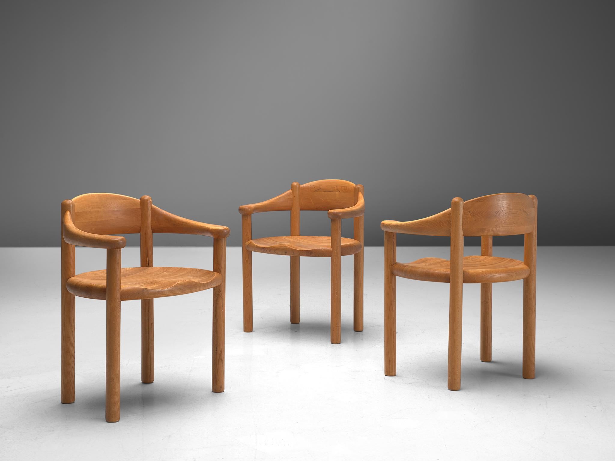Rainer Daumiller Set of Eight Armchairs in Ash In Good Condition In Waalwijk, NL