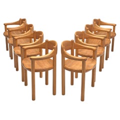 Rainer Daumiller Set of Eight Armchairs in Ash