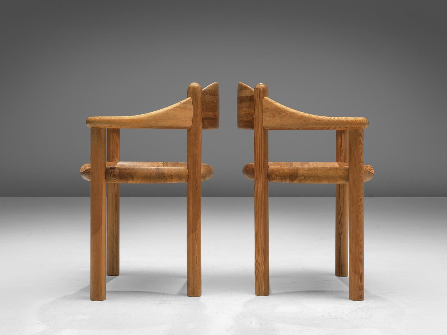 Late 20th Century Rainer Daumiller Set of Nine Armchairs in Pine