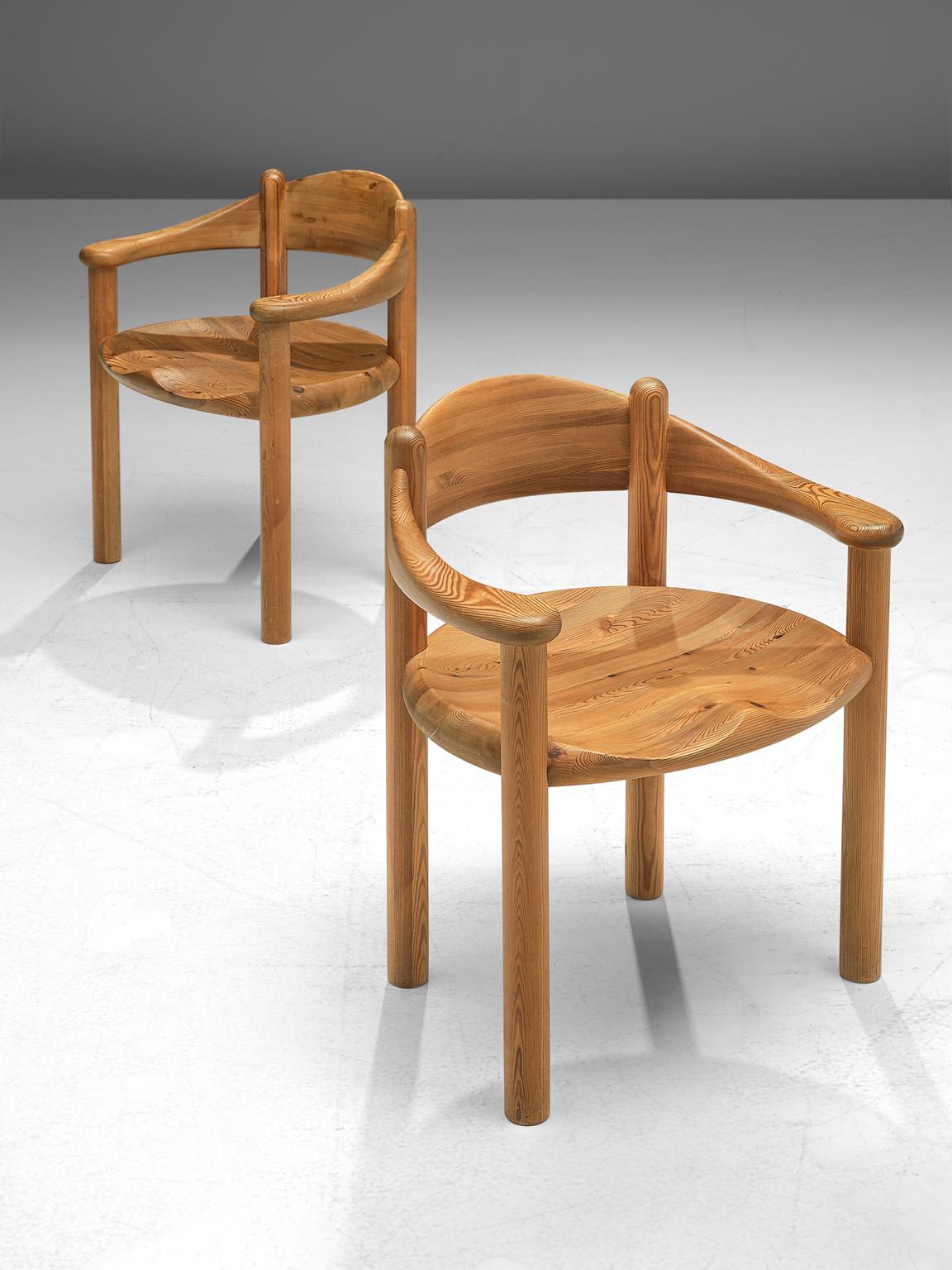 Rainer Daumiller Set of Nine Armchairs in Pine 1