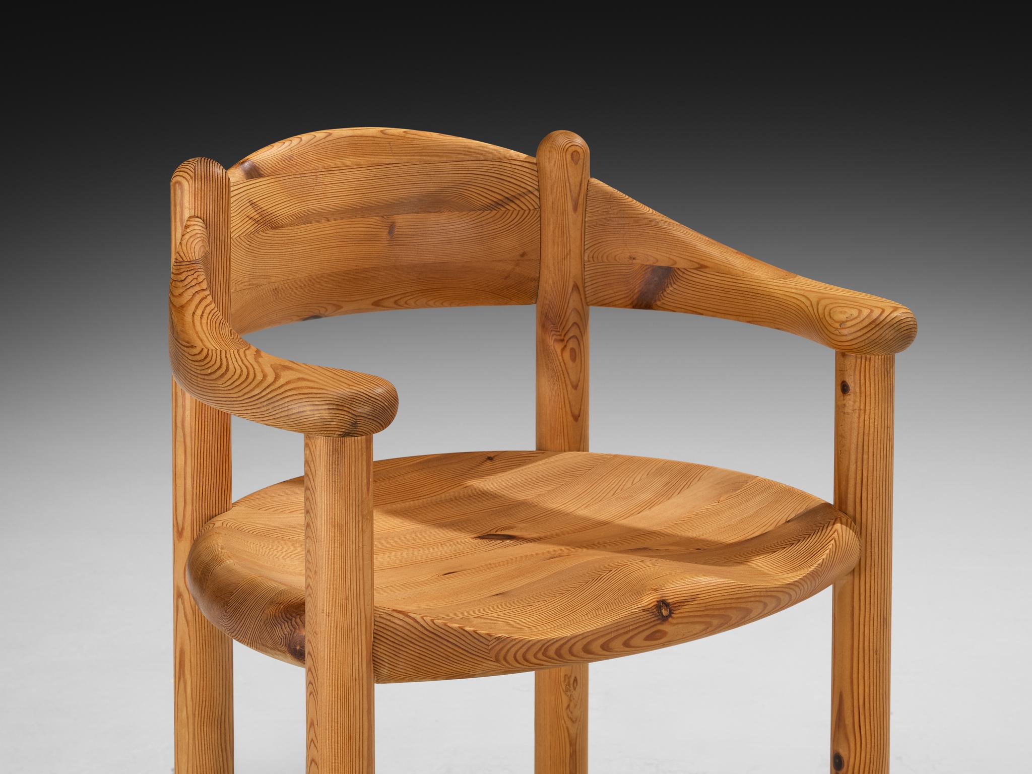 Ensemble de six fauteuils Rainer Daumiller en pin massif en vente 3