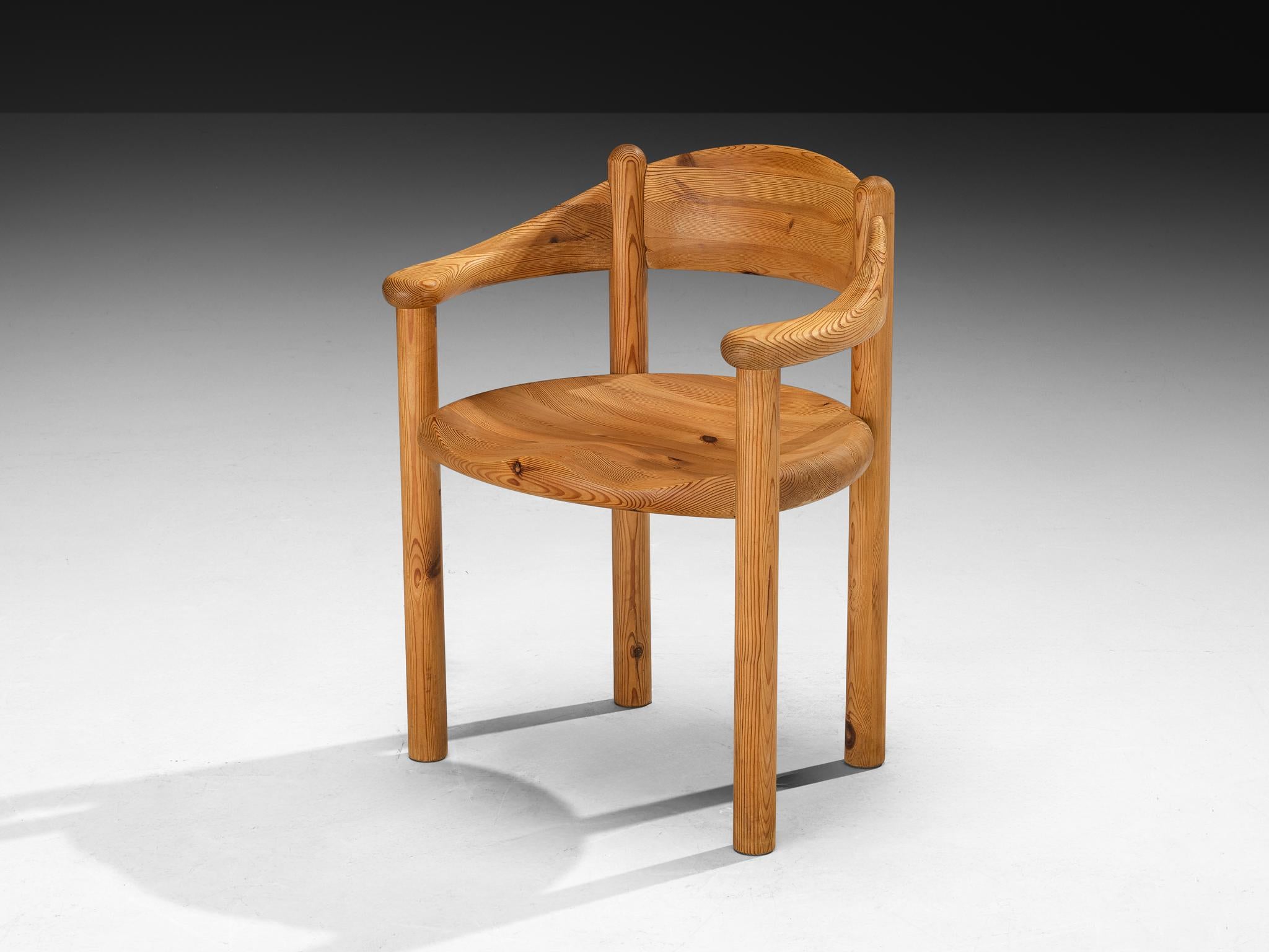 Ensemble de six fauteuils Rainer Daumiller en pin massif en vente 1