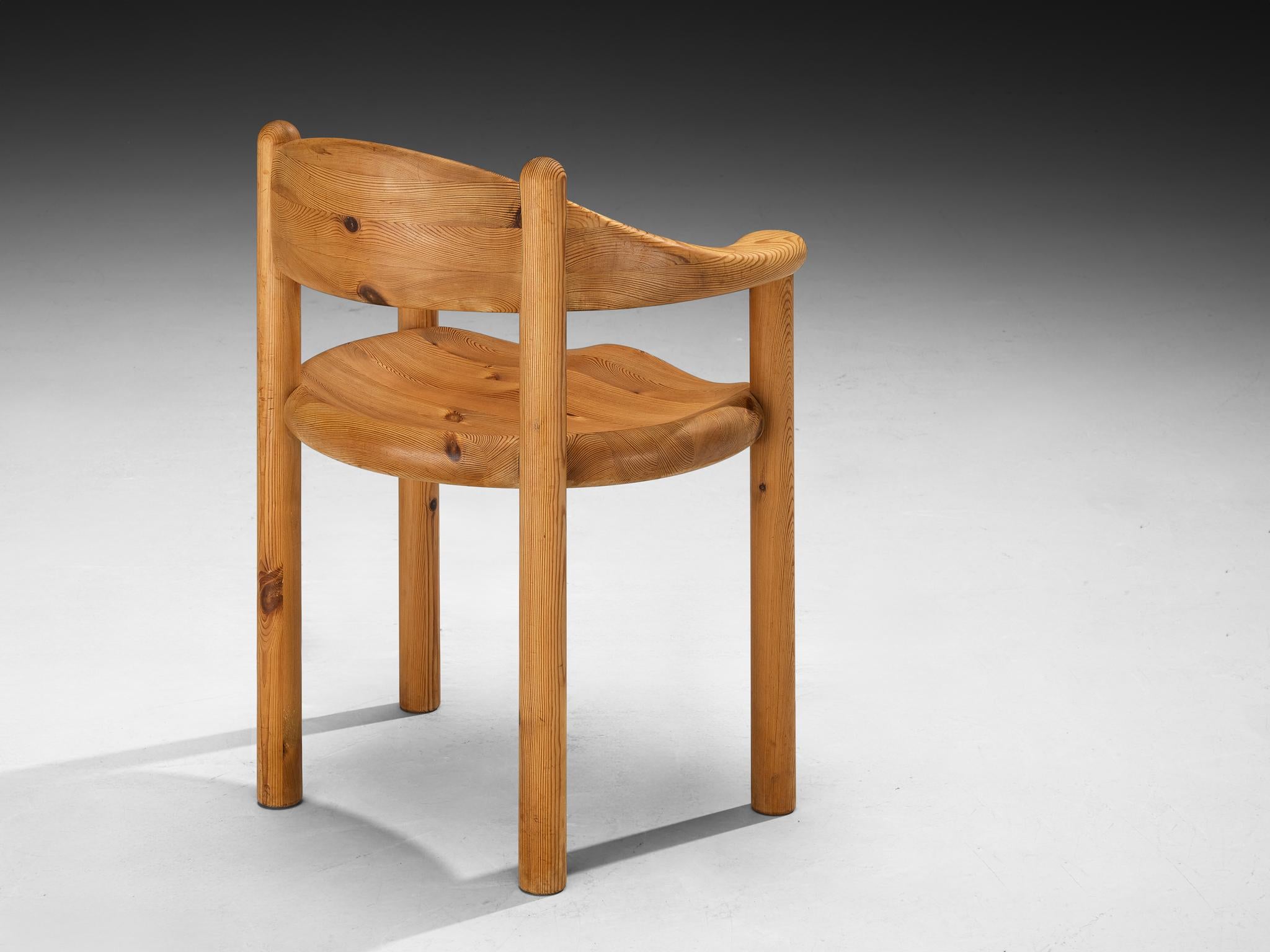 Ensemble de six fauteuils Rainer Daumiller en pin massif en vente 2