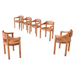 Juego de seis sillas de comedor Rainer Daumiller Hirtshals Sawmill Dinamarca 1960