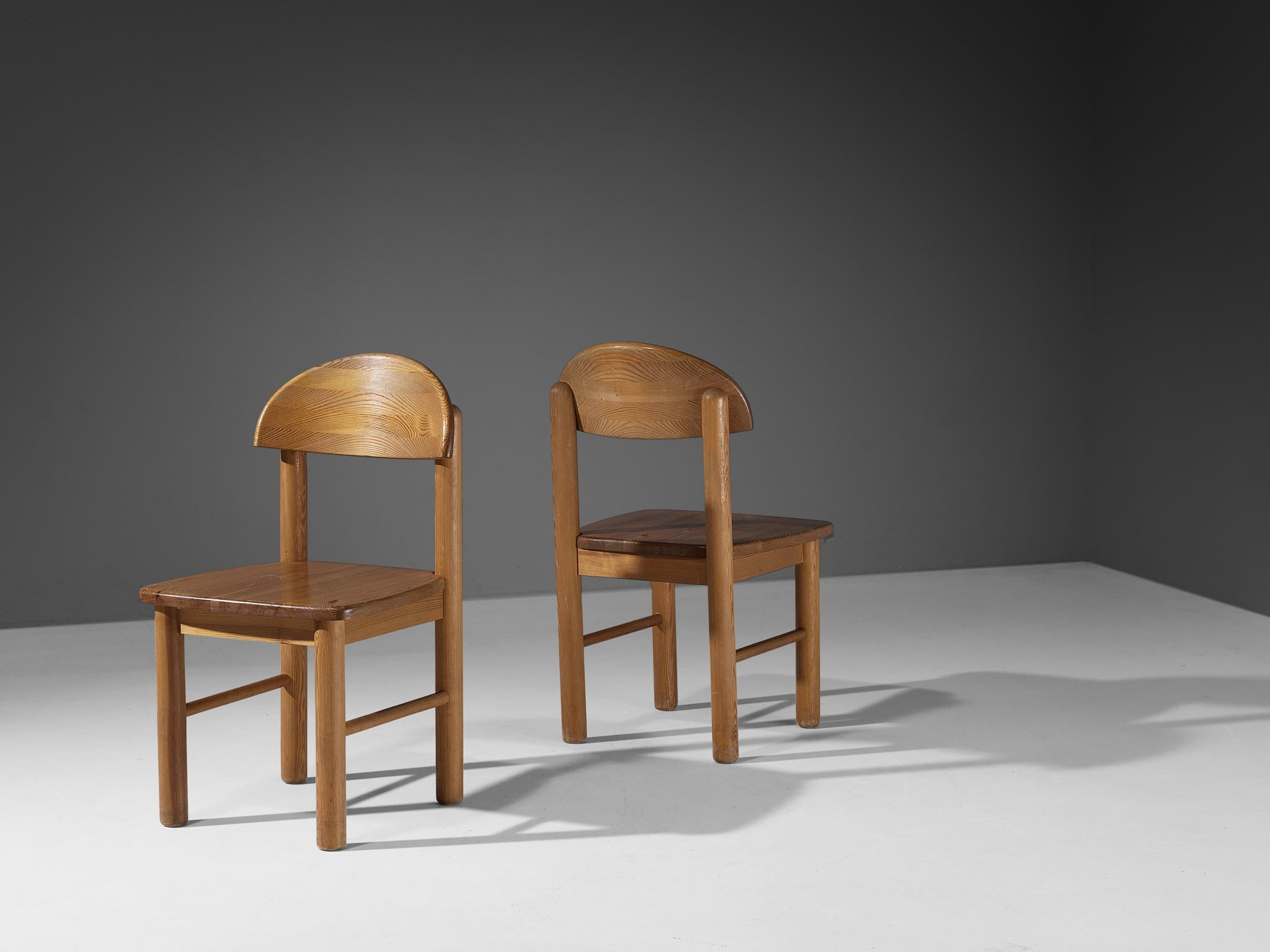 Late 20th Century Rainer Daumiller Set of Six Dining Chairs in Pine For Sale