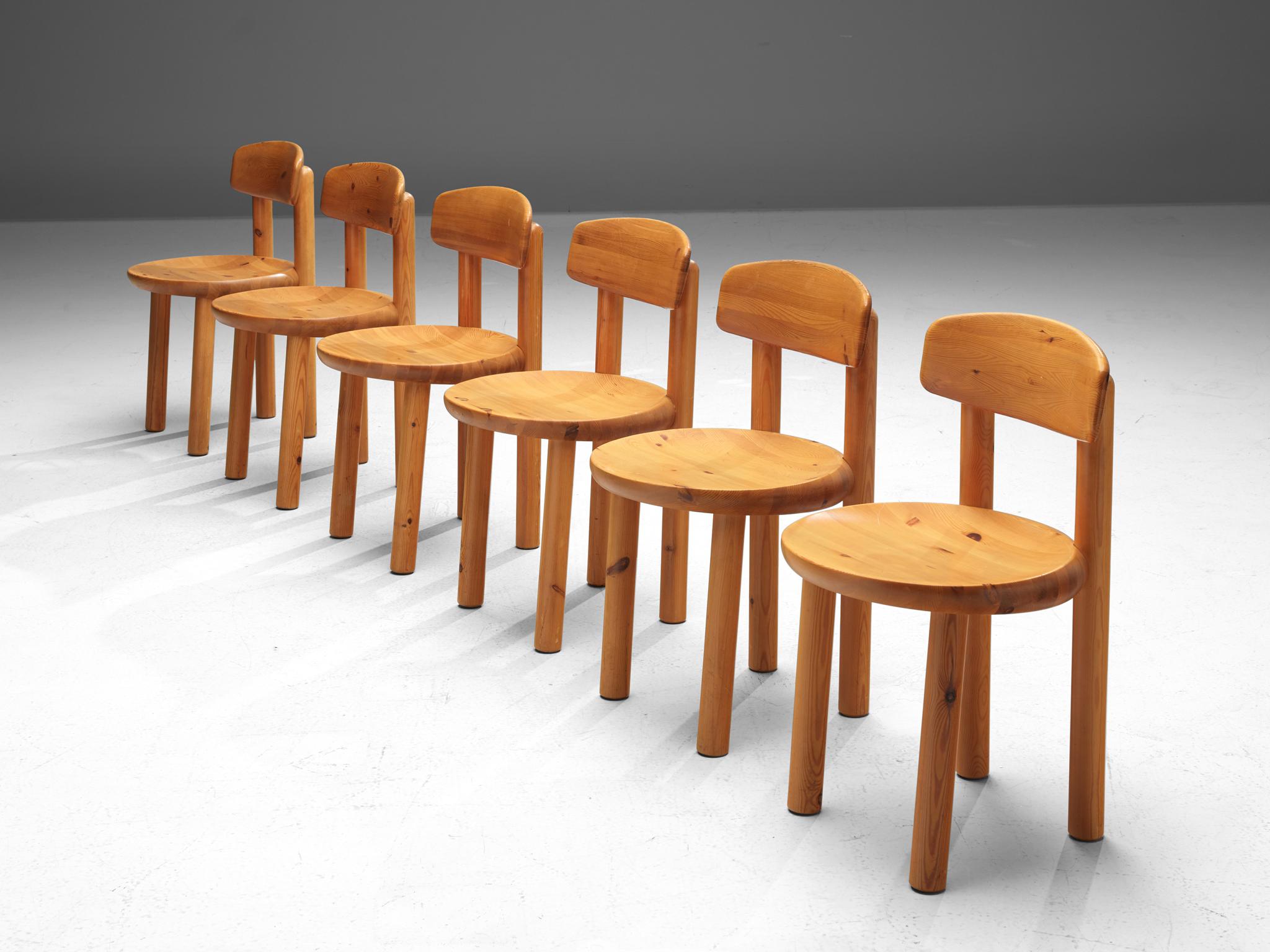 Rainer Daumiller Set of Six Dining Chairs in Pine 1