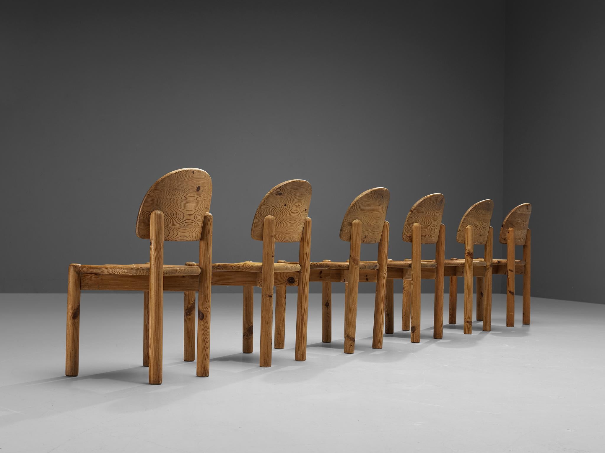 Rainer Daumiller Set of Six Dining Chairs in Pine 1