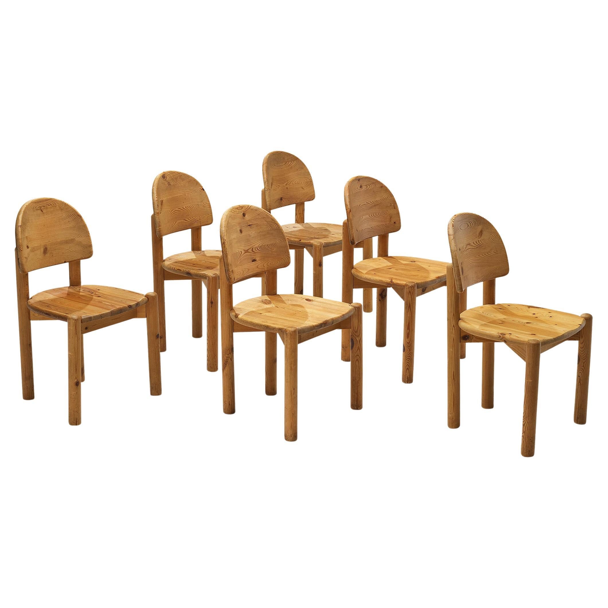 Rainer Daumiller Set of Six Dining Chairs in Pine