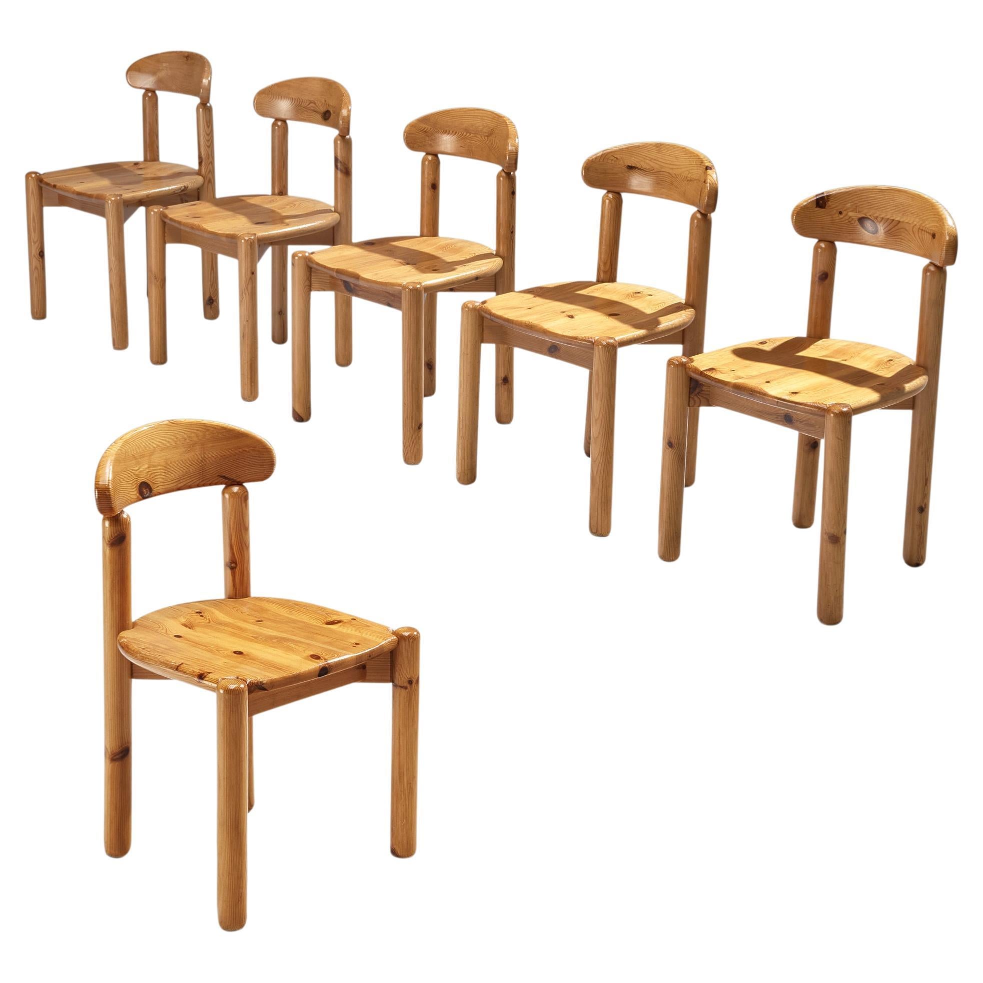 Rainer Daumiller Set of Six Dining Chairs in Pine