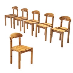 Set di sei sedie da pranzo in pino Rainer Daumiller