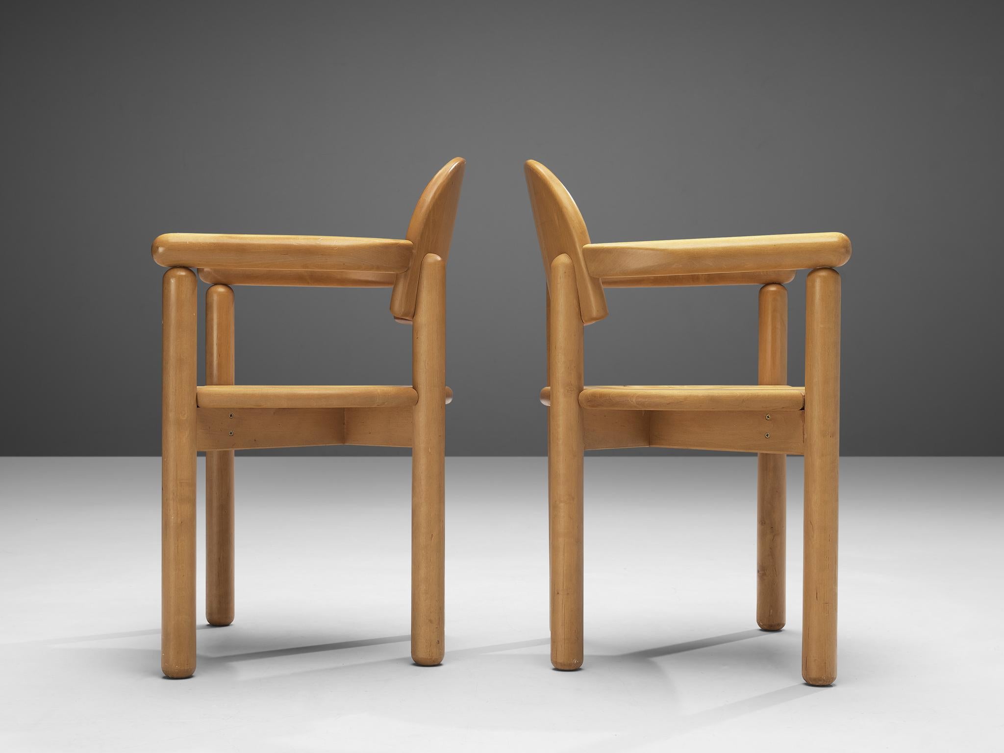 Rainer Daumiller Set of Six Dining Chairs in Solid Birch For Sale 3