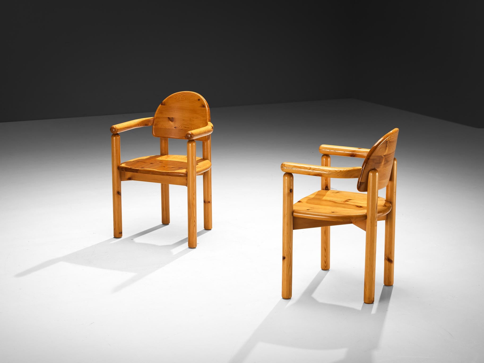 Set di sei sedie da pranzo in pino massiccio Rainer Daumiller in vendita 4