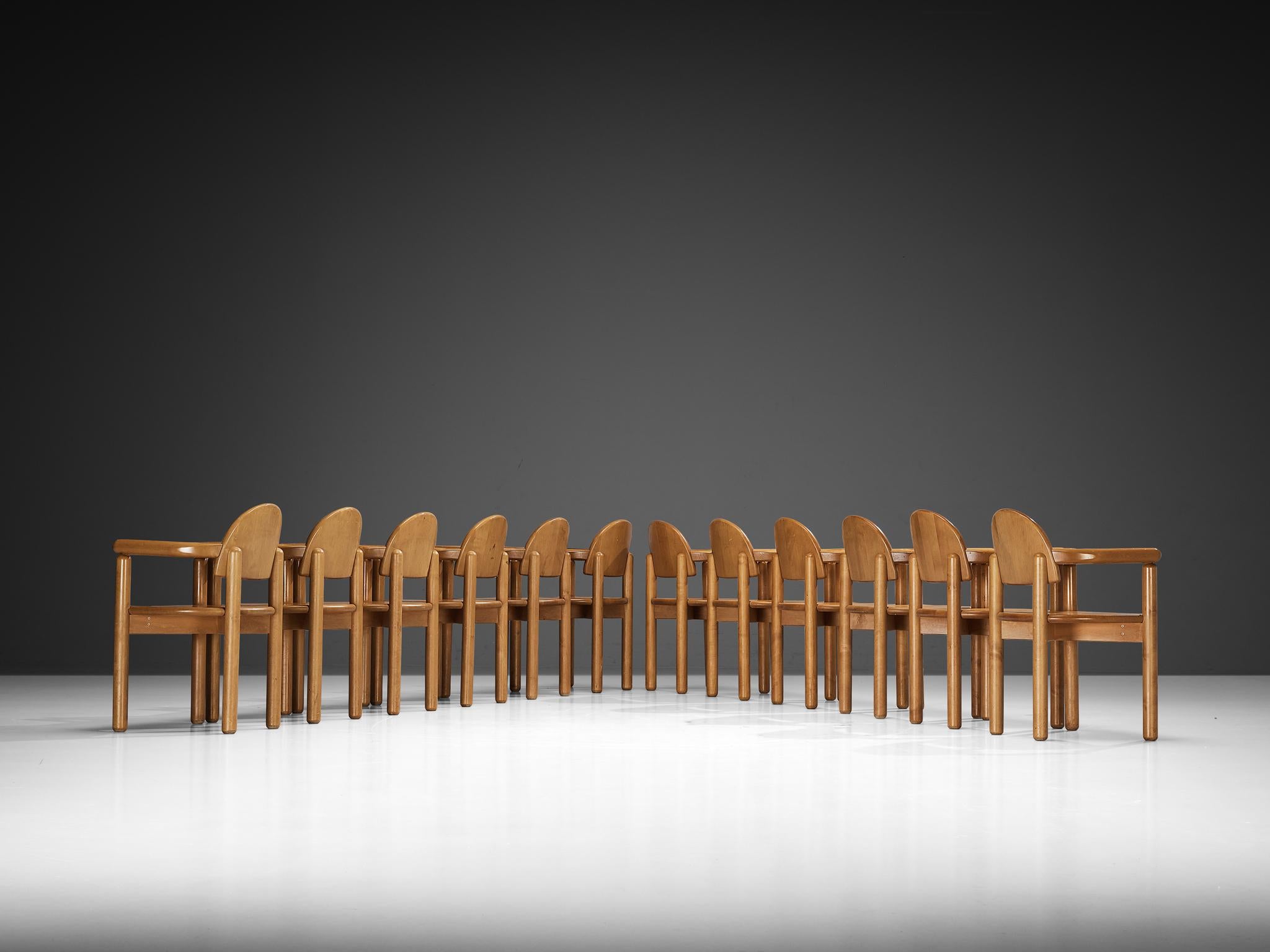 Rainer Daumiller ensemble de seize chaises de salle à manger en pin en vente 3