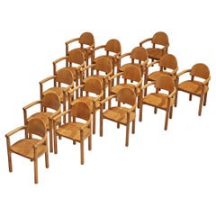Rainer Daumiller Set of Sixteen Dining Chairs in Pine