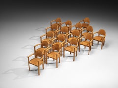 Rainer Daumiller Set of Sixteen Dining Chairs in Solid Pine