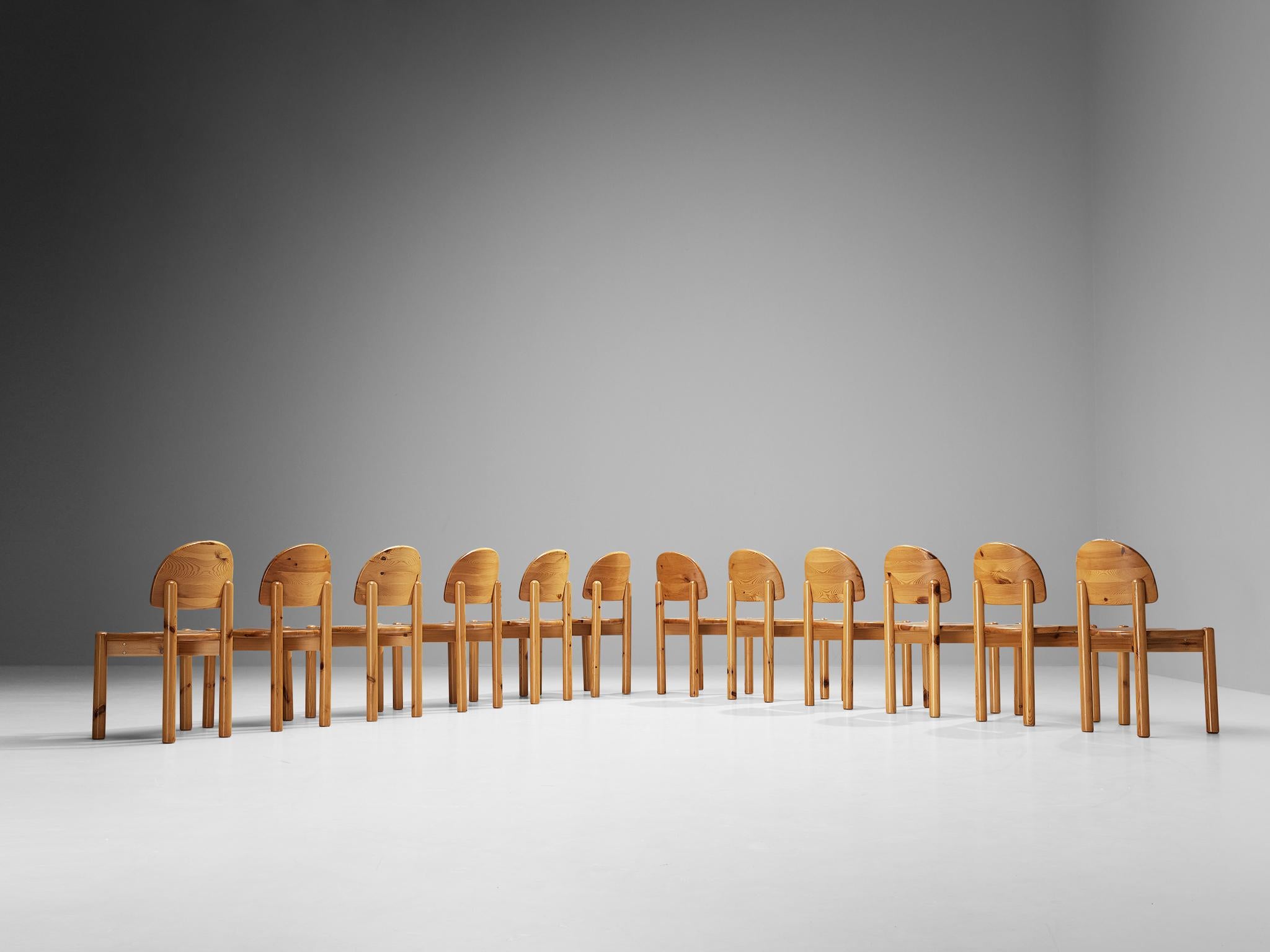 Rainer Daumiller Set of Twelve Dining Chairs in Pine  2