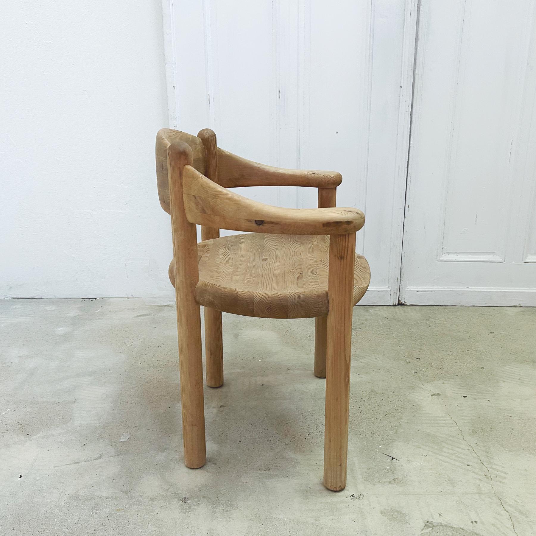 Rainer Daumiller Solid Pine Chairs, Set of 4, 1970s For Sale 1