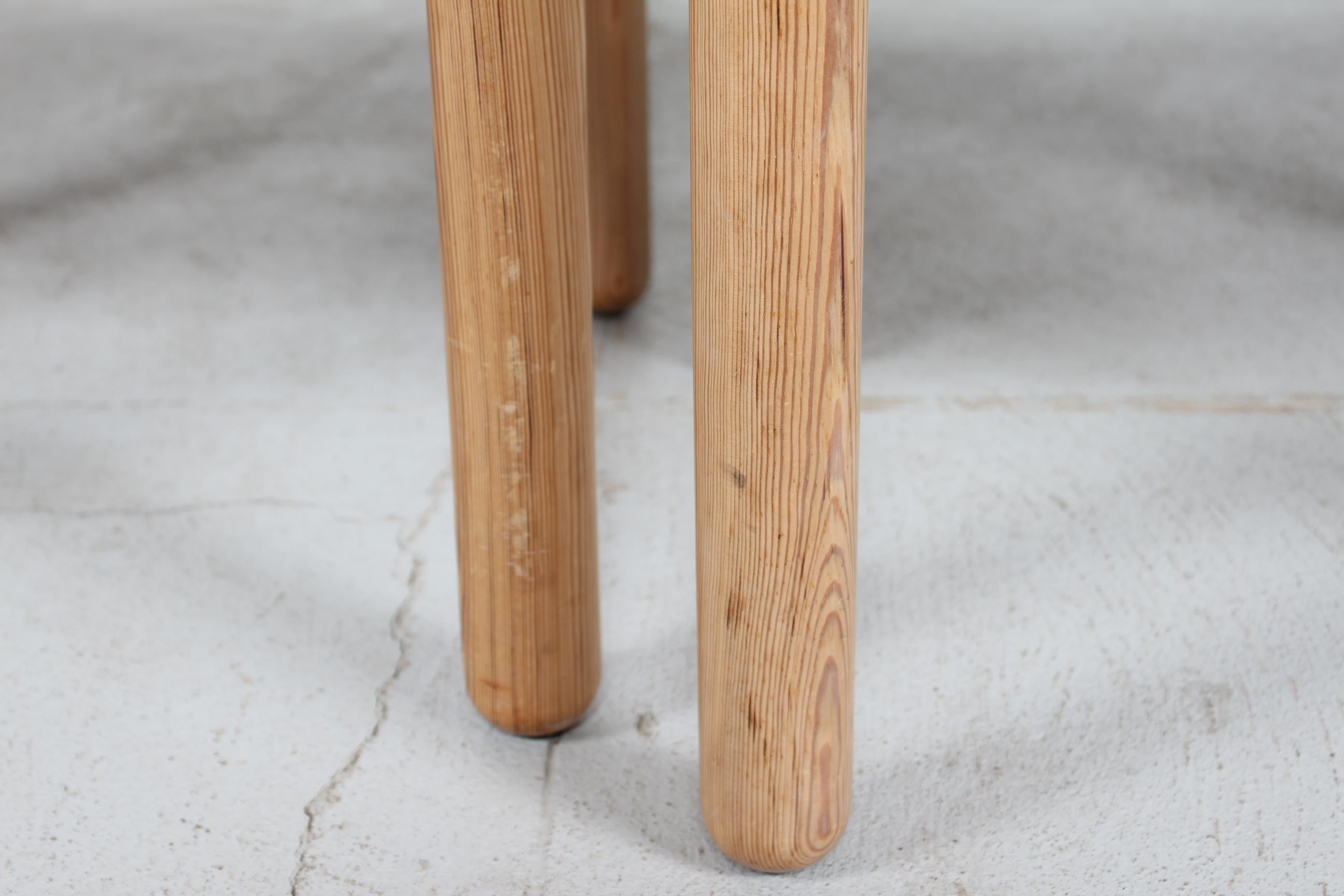 Late 20th Century Rainer Daumiller Style Pair of Side Tables of Solid Pine Denmark, 1970s For Sale