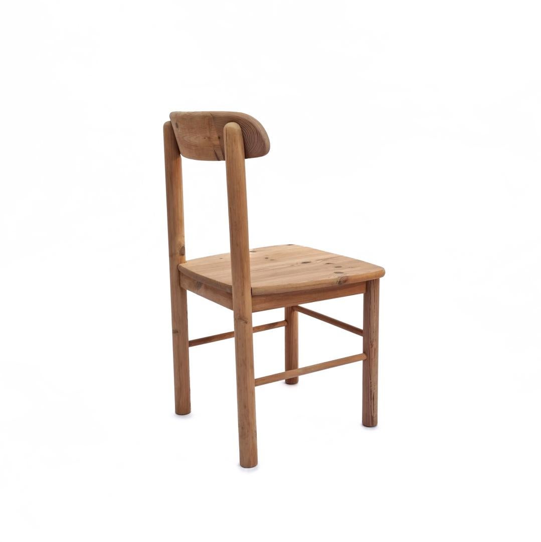 Mid-Century moderno Sedia in pino in stile Rainer Daumiller, anni '70 (set di 4) in vendita